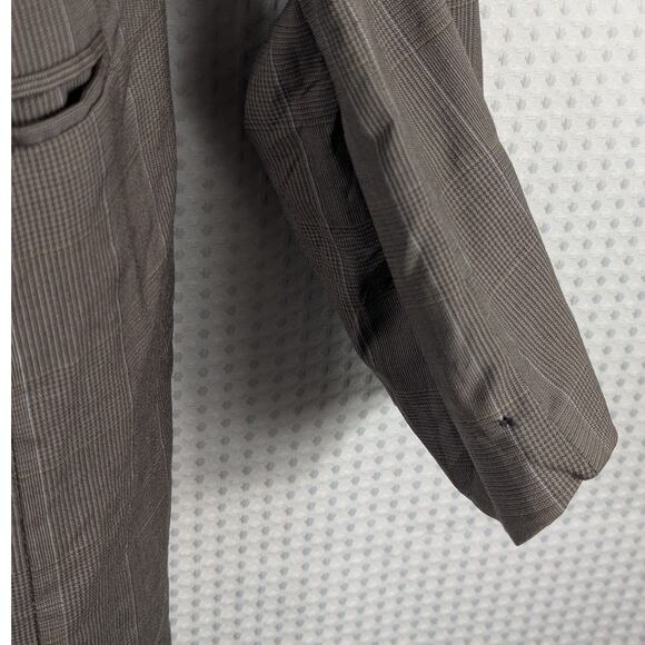 Studio 0001 by Ferre 42L Wool Blazer Men Made in Italy Glen Plaid Vintage - Picture 6 of 8